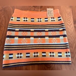 Toad&Co Sweater Skirt – Paprika Geo Stripe – New With Tags (Retail $110)